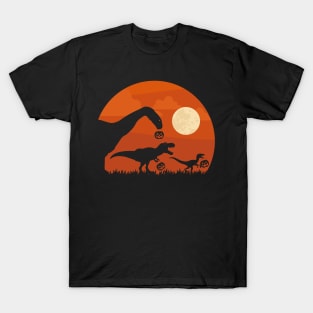 Halloween Dinosaurs Trick or Treating T-Shirt